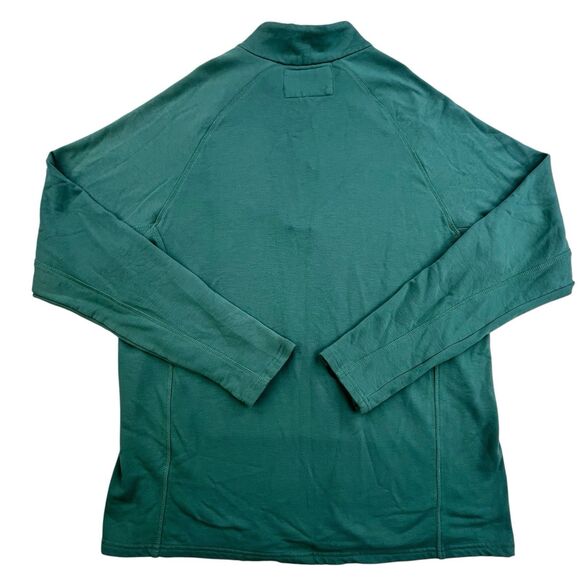 Free Fly 1/4 Zip Shirt Mens Large Green Performance Casual Fleece Pullover - Picture 7 of 11